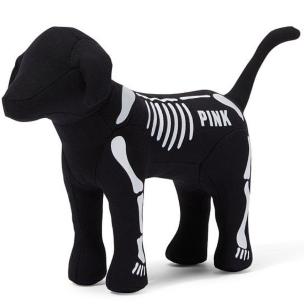 NIB PINK Skeleton Dog